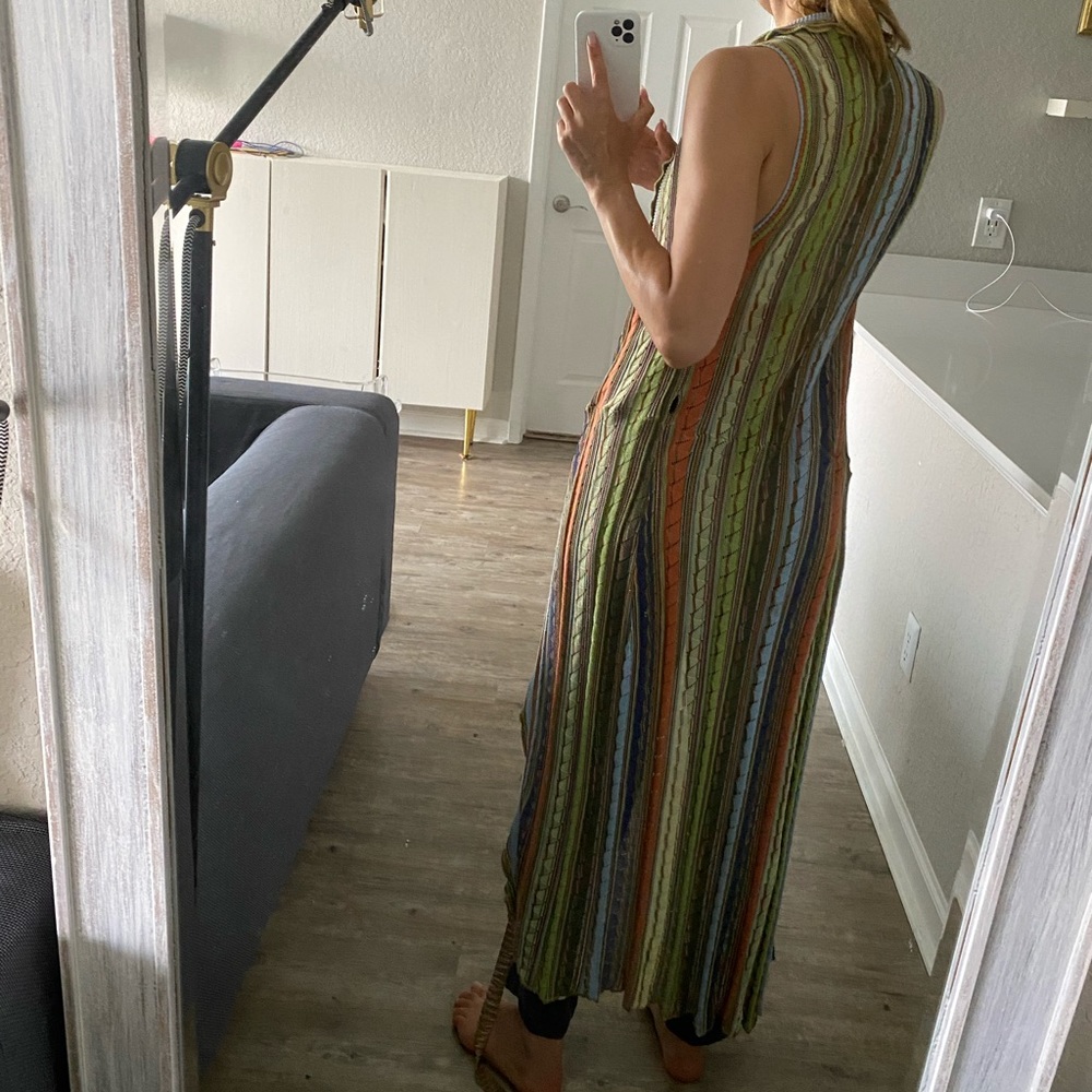 Missoni Green and Orange Swim Coverup